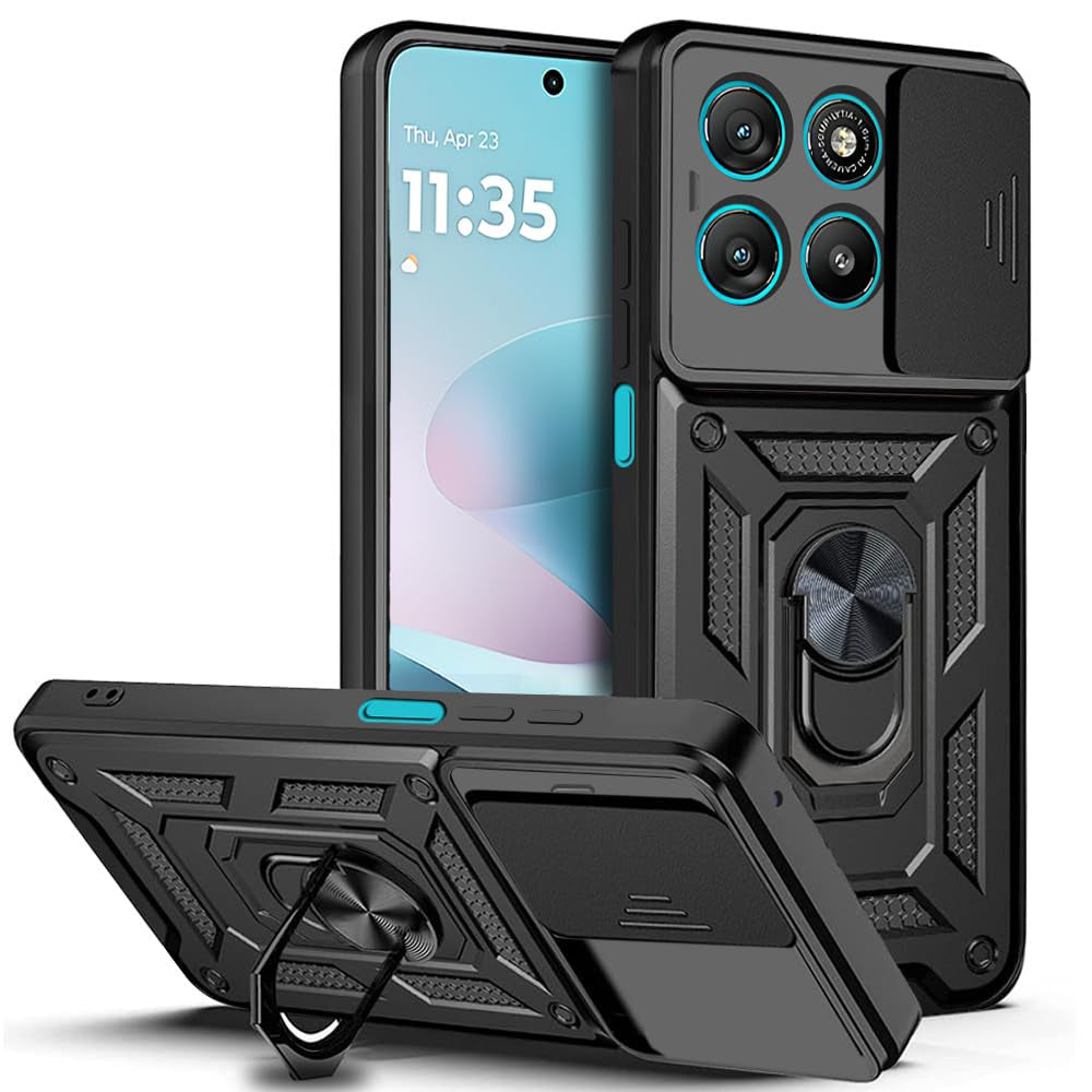 Θήκη για Motorola Moto G67 Power / G57 Power, Techsuit, CamShield, Μαύρη