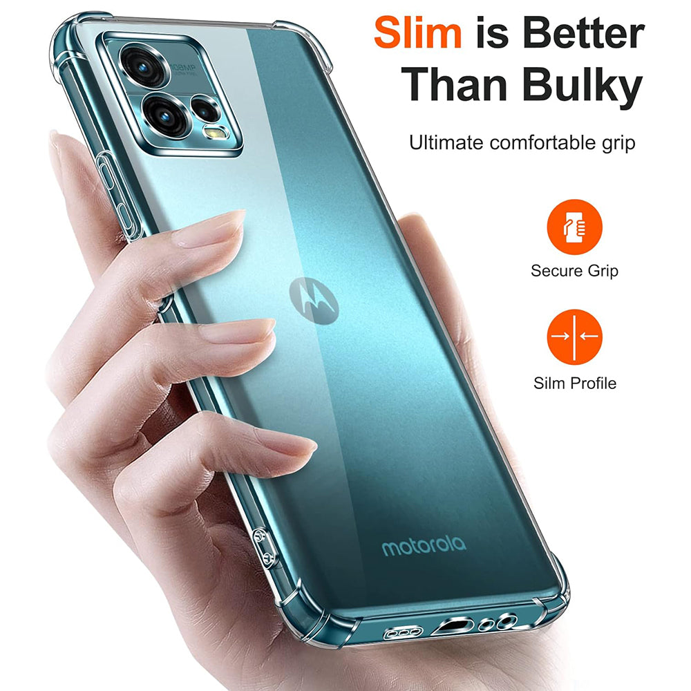 Θήκη για Motorola Moto G72, Techsuit, Ανθεκτική σε Κρούσεις Διαφανής, Διάφανη