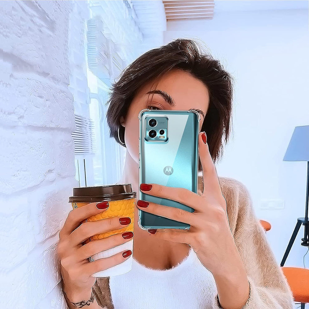 Θήκη για Motorola Moto G72, Techsuit, Ανθεκτική σε Κρούσεις Διαφανής, Διάφανη
