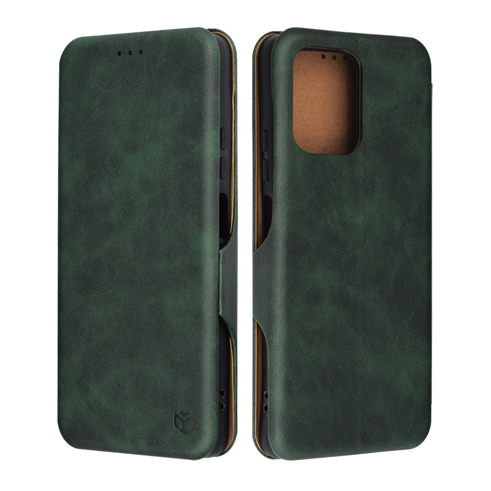 Θήκη για Motorola Moto G75, Techsuit, Safe Wallet Plus, Πράσινο