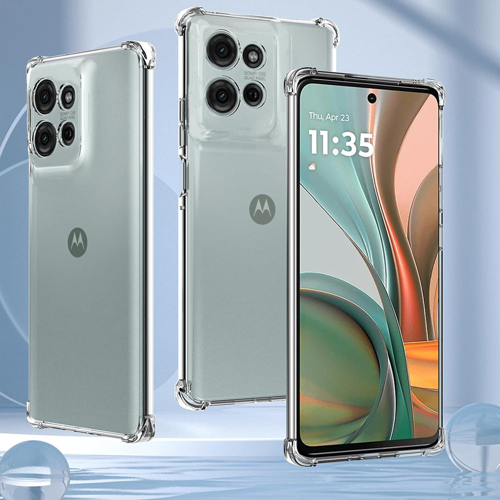 Θήκη για Motorola Moto G75, Techsuit, Ανθεκτική σε Κρούσεις Διαφανής, Διάφανη