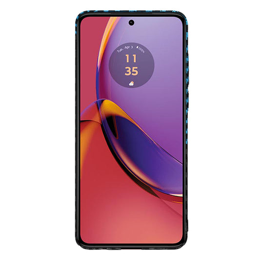 Θήκη για Motorola Moto G84, Techsuit, Carbonite FiberShell, Μαύρο Μπλε
