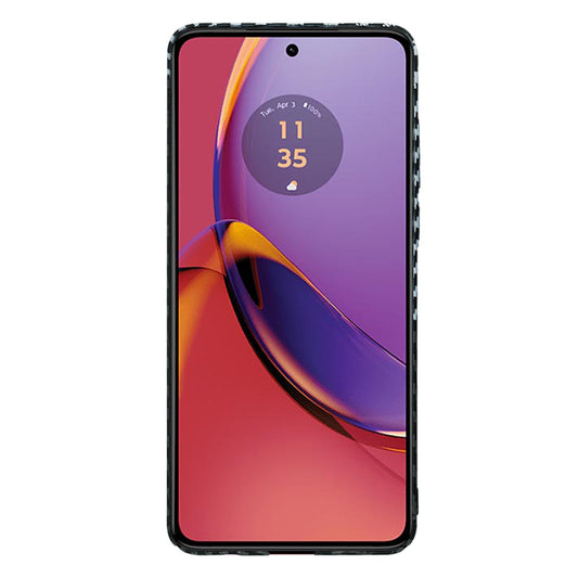 Θήκη για Motorola Moto G84, Techsuit, Carbonite FiberShell, Μαύρο Γκρι
