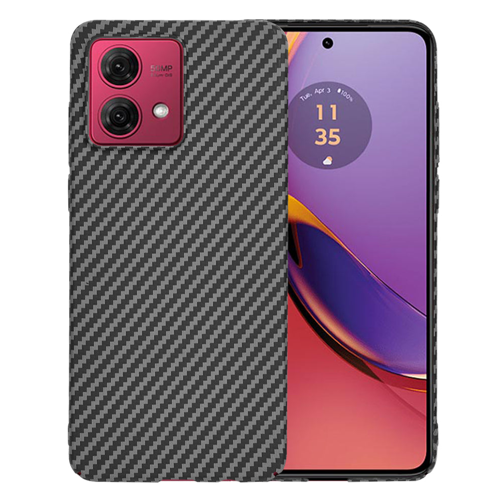 Θήκη για Motorola Moto G84, Techsuit, Carbonite FiberShell, Μαύρη