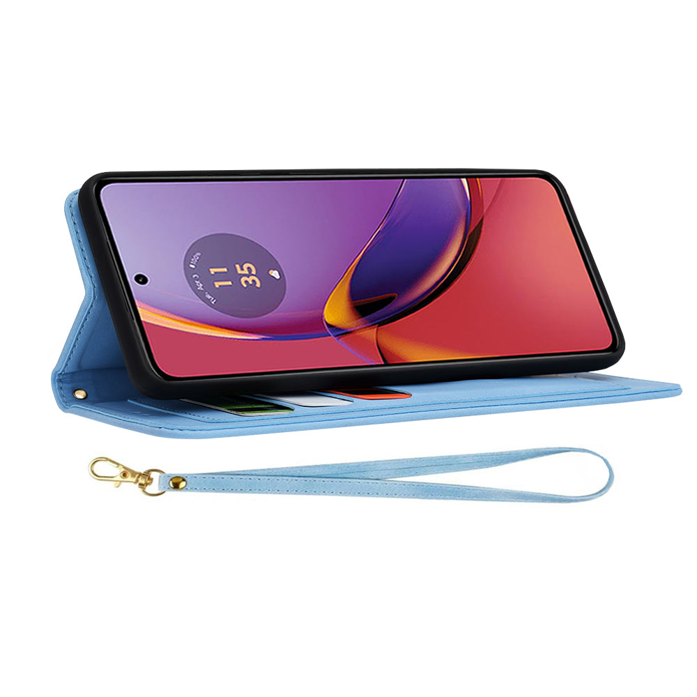 Θήκη για Motorola Moto G84, Techsuit, FlipCraft, Μπλε