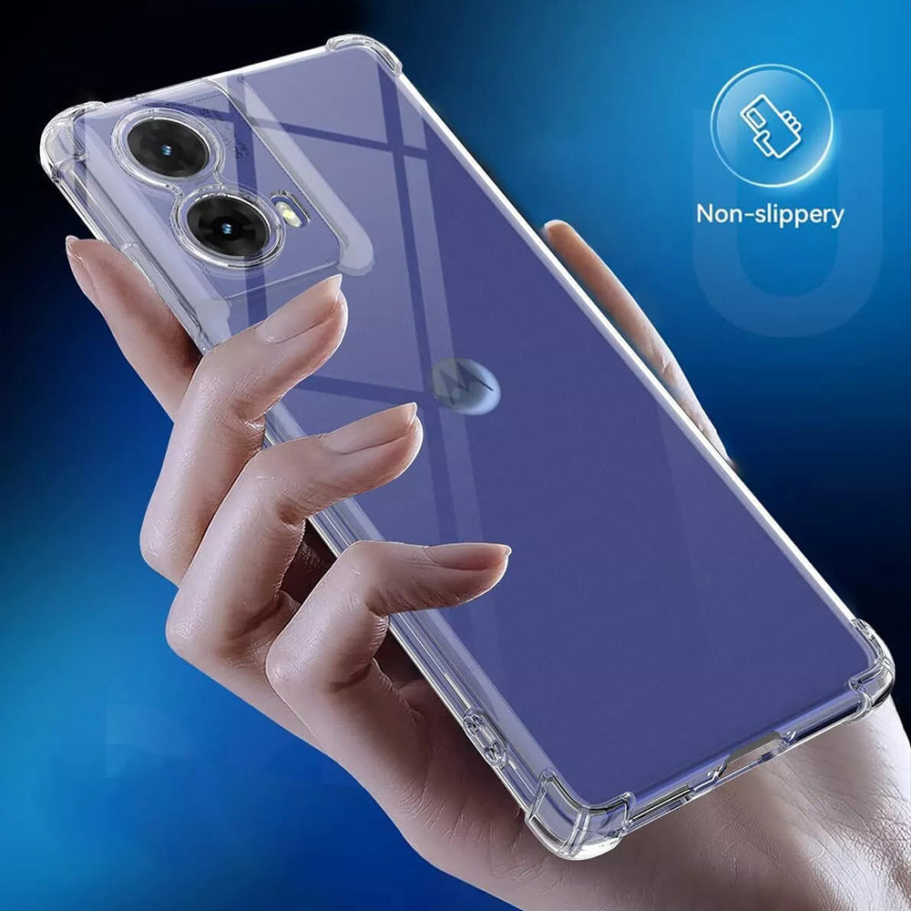 Θήκη για Motorola Moto G85, Techsuit, Ανθεκτική σε Κρούσεις Διαφανής, Διάφανη