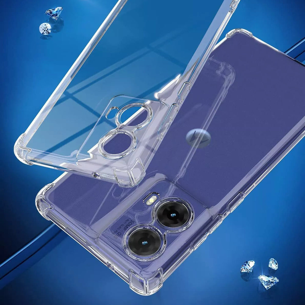 Θήκη για Motorola Moto G85, Techsuit, Ανθεκτική σε Κρούσεις Διαφανής, Διάφανη