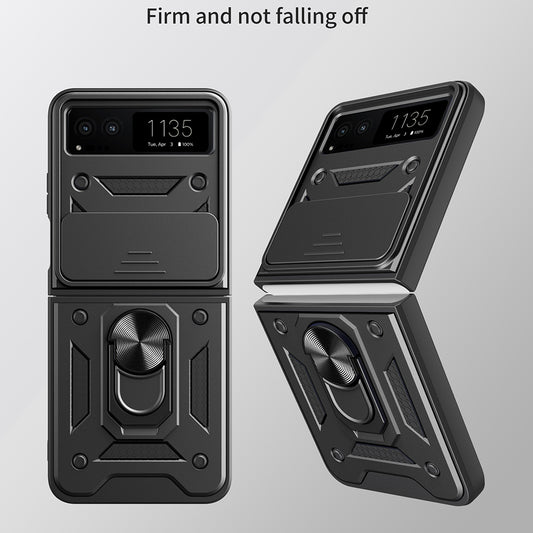 Case for Motorola Razr 40, Techsuit, CamShield, Black