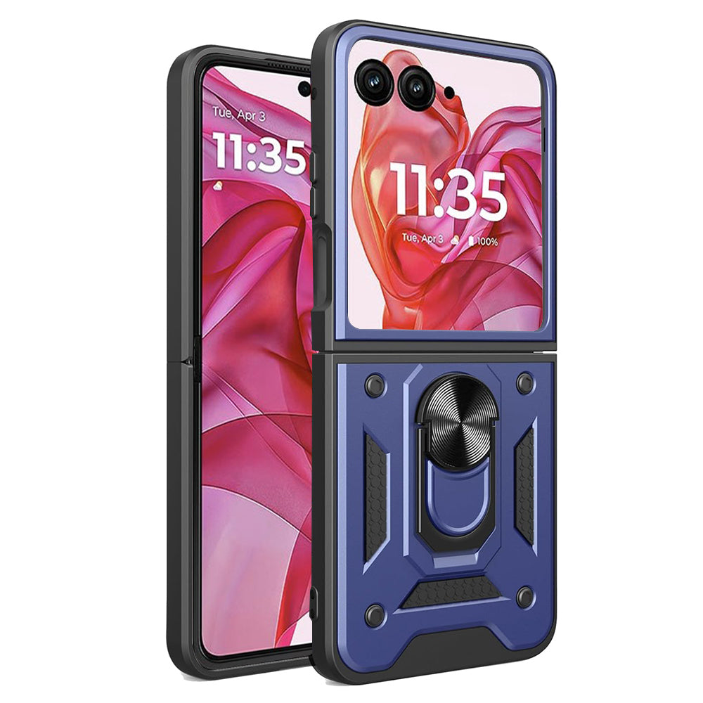 Case for Motorola Razr 50 Ultra, Techsuit, CamShield, Blue
