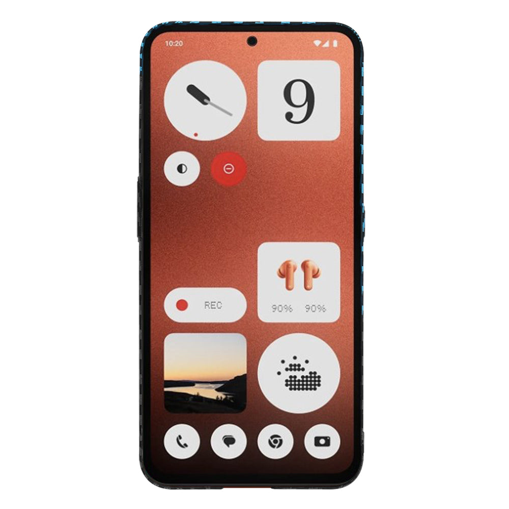 Θήκη για Nothing CMF Phone 1, Techsuit, Carbonite FiberShell, Μαύρο Μπλε