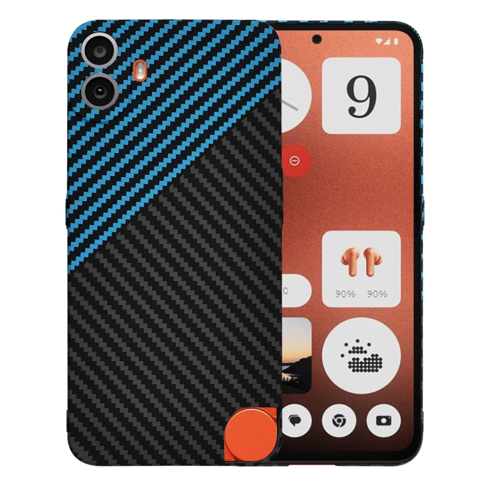 Θήκη για Nothing CMF Phone 1, Techsuit, Carbonite FiberShell, Μαύρο Μπλε