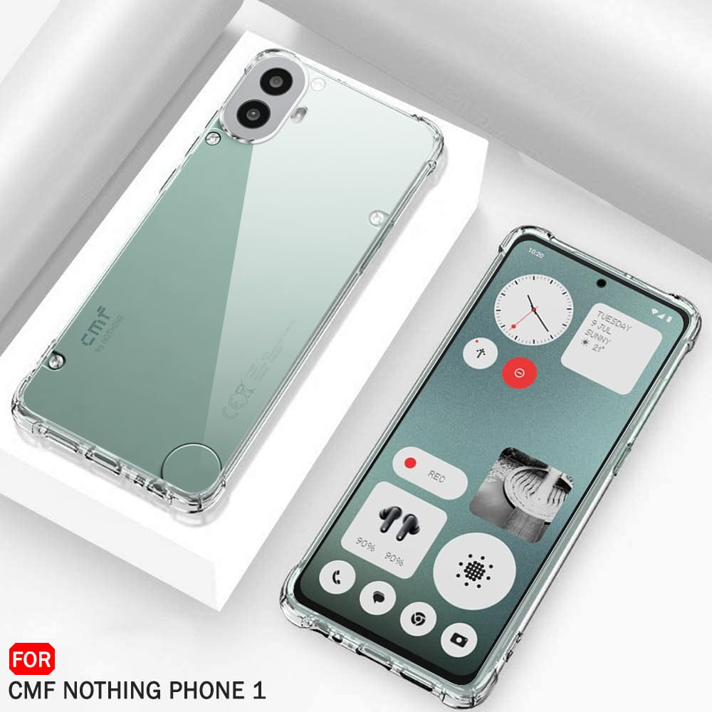 Θήκη για Nothing CMF Phone 1, Techsuit, Ανθεκτική σε Κρούσεις Διαφανής, Διάφανη