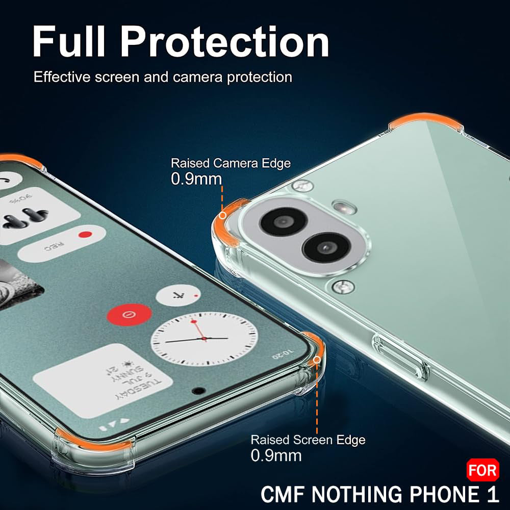 Θήκη για Nothing CMF Phone 2 Pro, Techsuit, Ανθεκτική σε Κρούσεις Διαφανής, Διάφανη