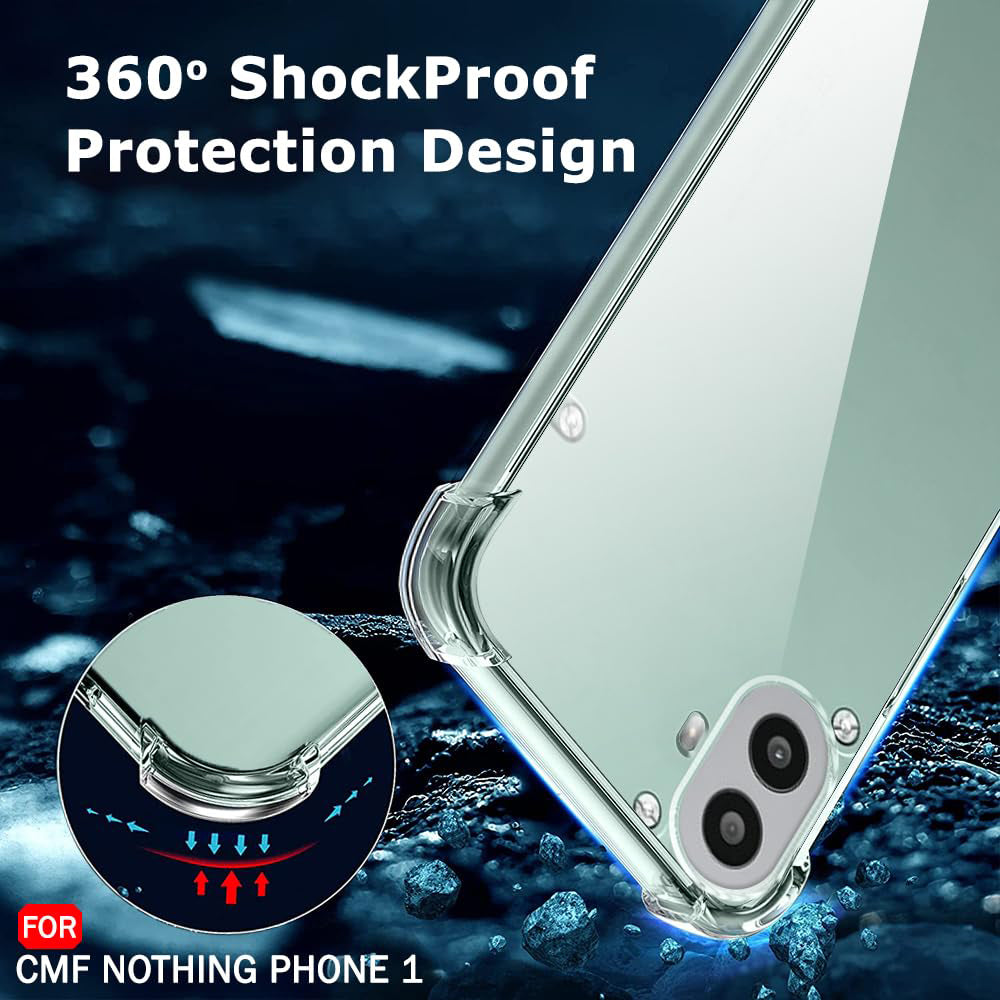 Θήκη για Nothing CMF Phone 2 Pro, Techsuit, Ανθεκτική σε Κρούσεις Διαφανής, Διάφανη