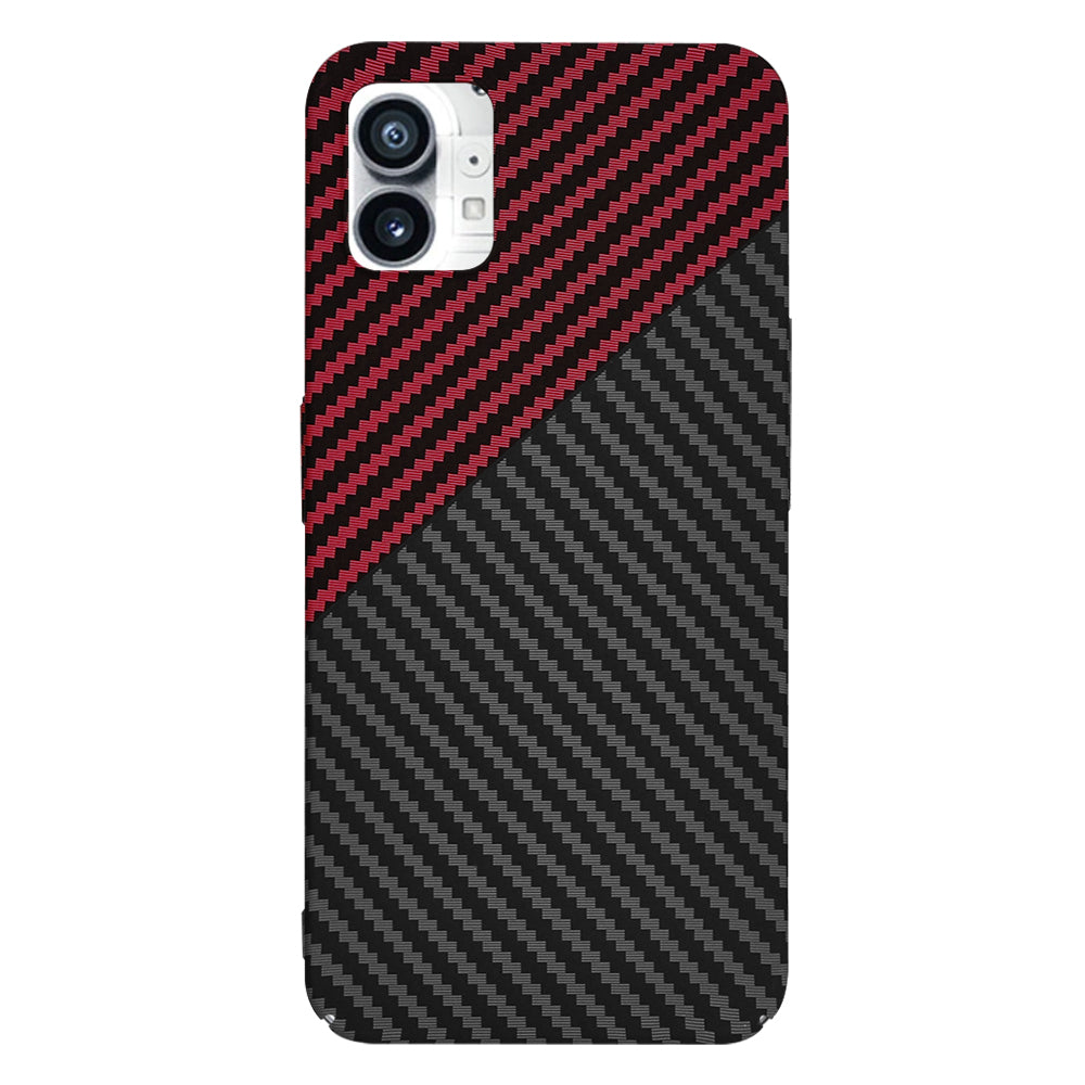 Θήκη για Nothing Phone (1), Techsuit, Carbonite FiberShell, Μαύρο Κόκκινο