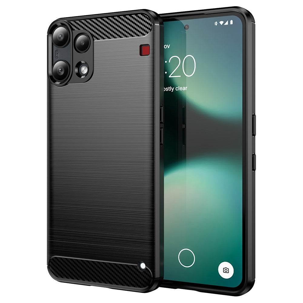 Θήκη για Nothing Phone (3a) Lite, Techsuit, Καρμπόν, Μαύρη
