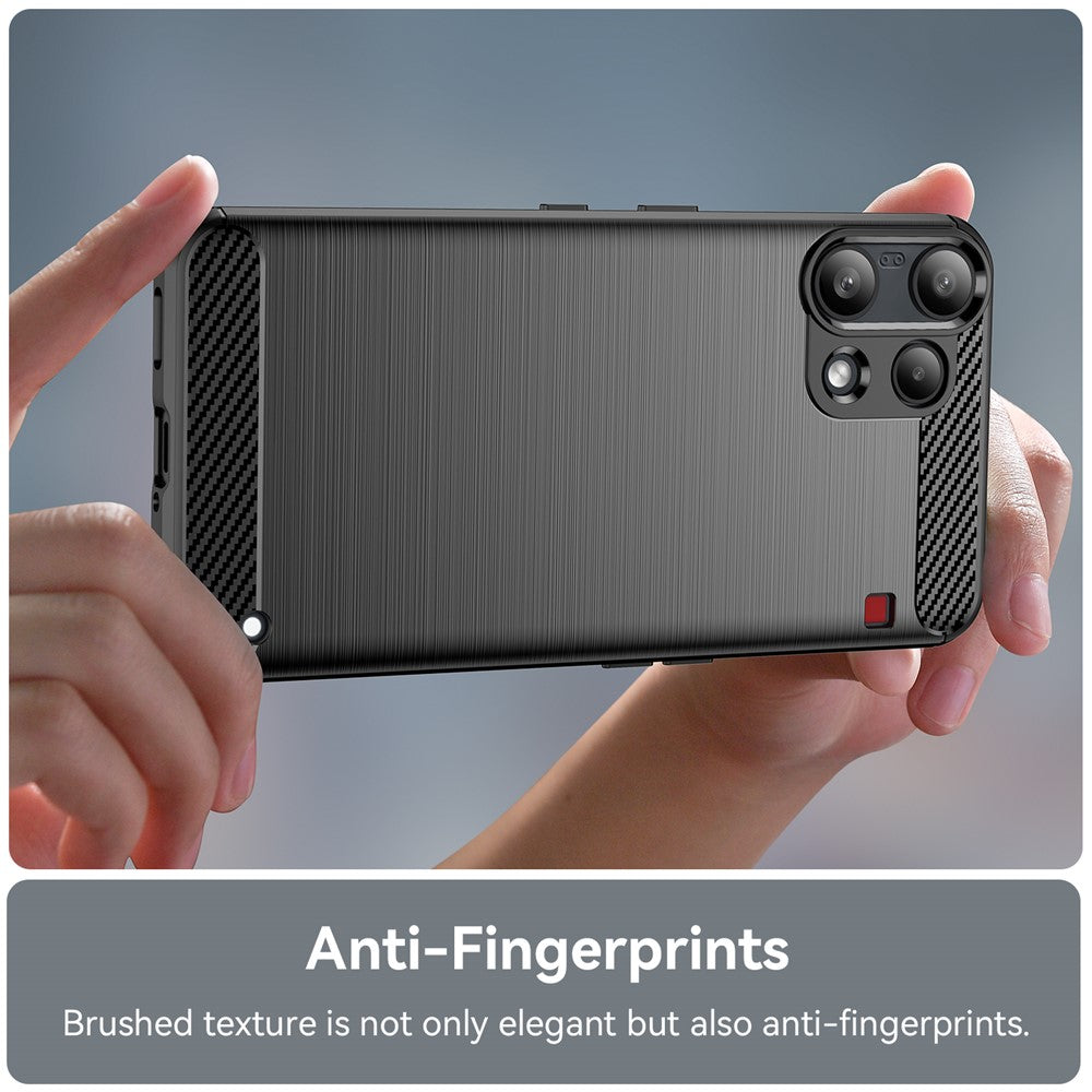 Θήκη για Nothing Phone (3a) Lite, Techsuit, Καρμπόν, Μαύρη