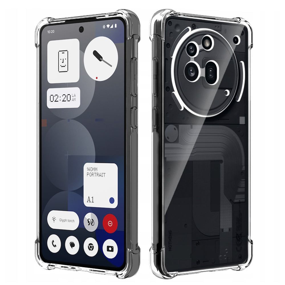 Θήκη για Nothing Phone (3a) Pro, Techsuit, Ανθεκτική σε Κρούσεις Διαφανής, Διάφανη