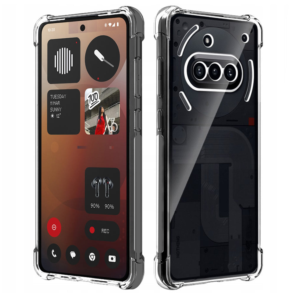 Θήκη για Nothing Phone (3a), Techsuit, Ανθεκτική σε Κρούσεις Διαφανής, Διάφανη