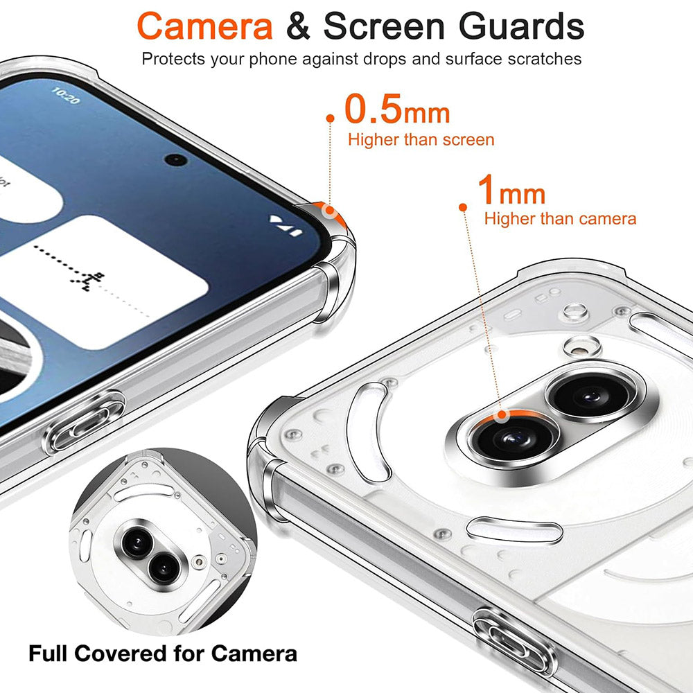 Θήκη για Nothing Phone (4a), Techsuit, Shockproof Clear, Διαφανής