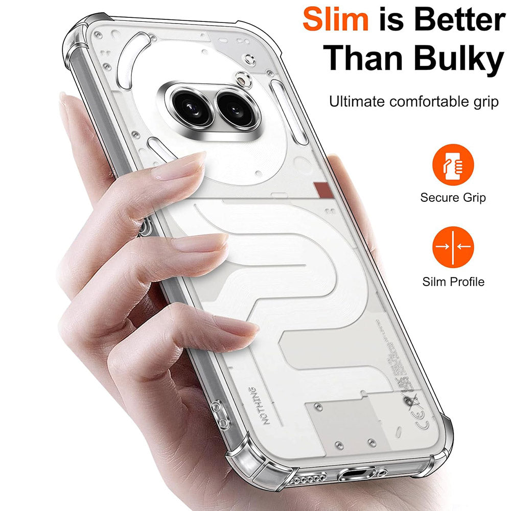 Θήκη για Nothing Phone (4a), Techsuit, Shockproof Clear, Διαφανής