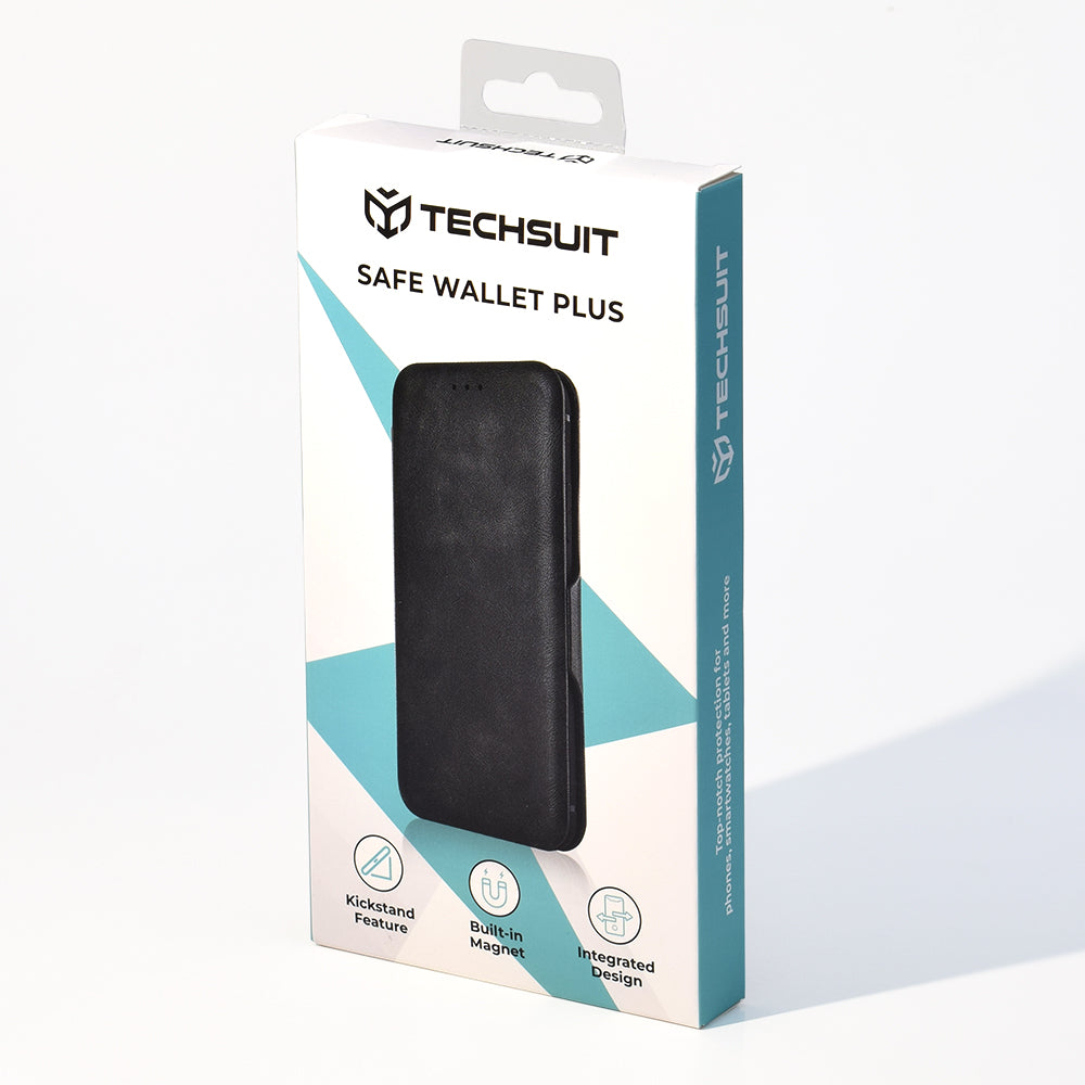 Θήκη για OnePlus 13R, Techsuit, Safe Wallet Plus, Μαύρο