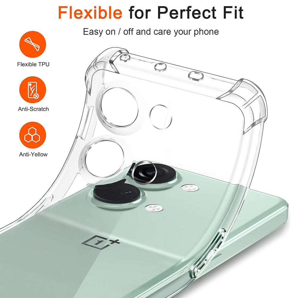 Θήκη για OnePlus Nord 3, Techsuit, Ανθεκτική σε Κρούσεις Διαφανής, Διάφανη