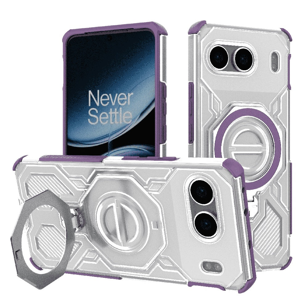 Θήκη για OnePlus Nord 4, Techsuit, Carbon Shield Pro, Μωβ