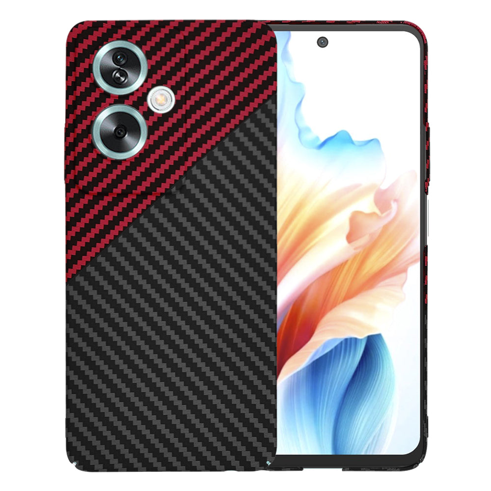 Θήκη για OnePlus Nord N30 SE / Oppo A79, Techsuit, Carbonite FiberShell, Μαύρο Κόκκινο