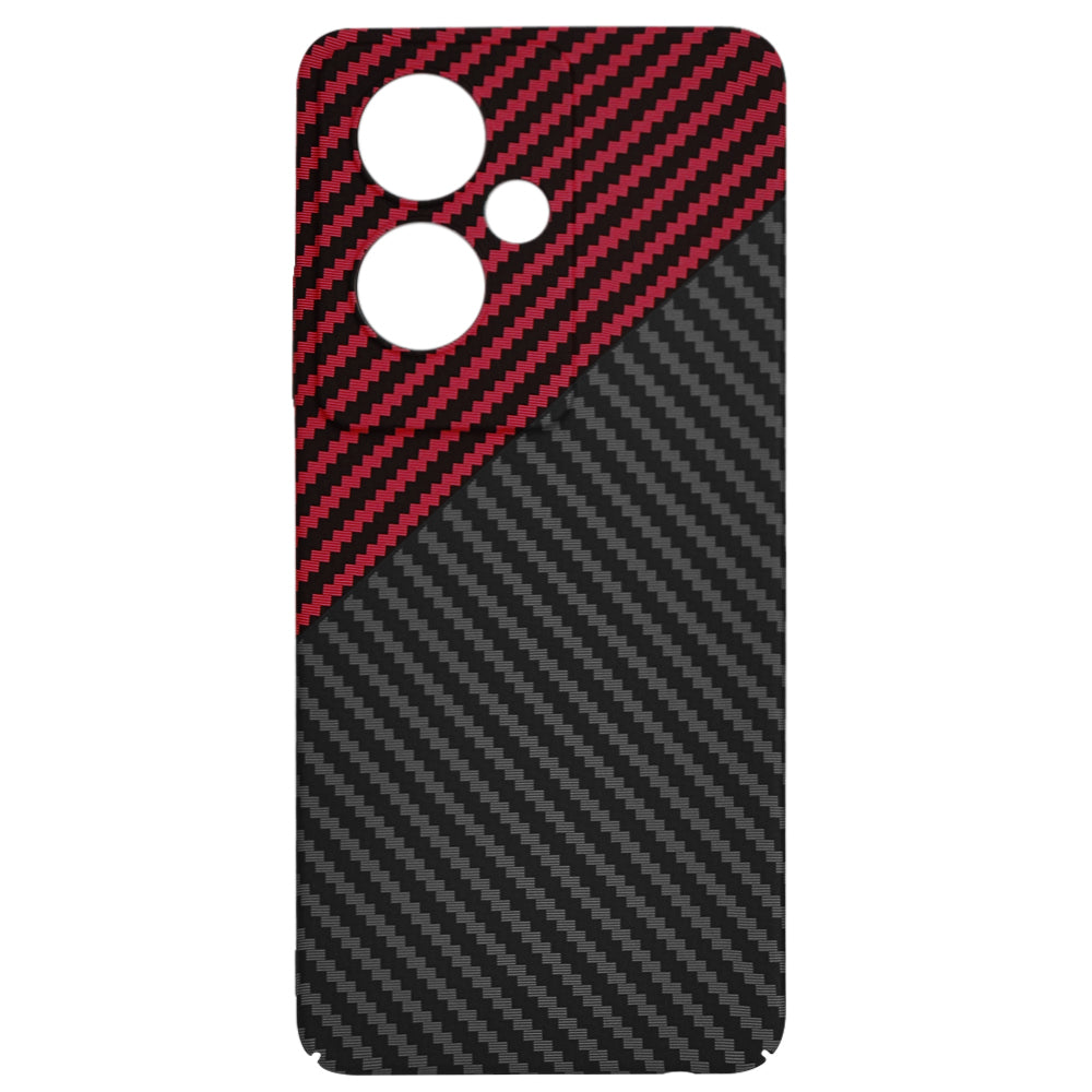 Θήκη για OnePlus Nord N30 SE / Oppo A79, Techsuit, Carbonite FiberShell, Μαύρο Κόκκινο