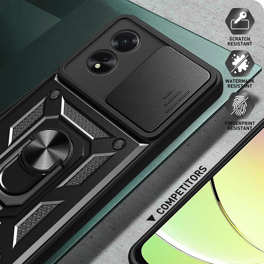 Θήκη για Oppo A18 / A38, Techsuit, CamShield, Μαύρο