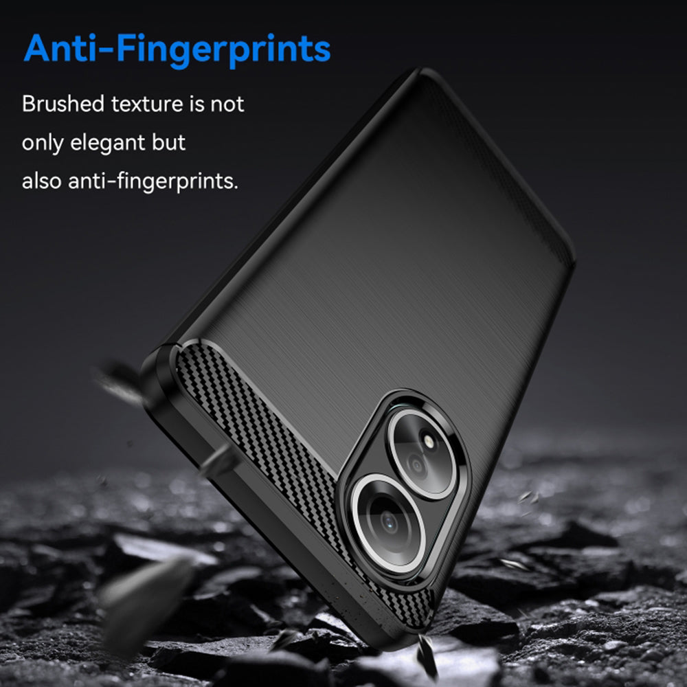 Θήκη για Oppo A58 4G, Techsuit, Carbon, Μαύρο