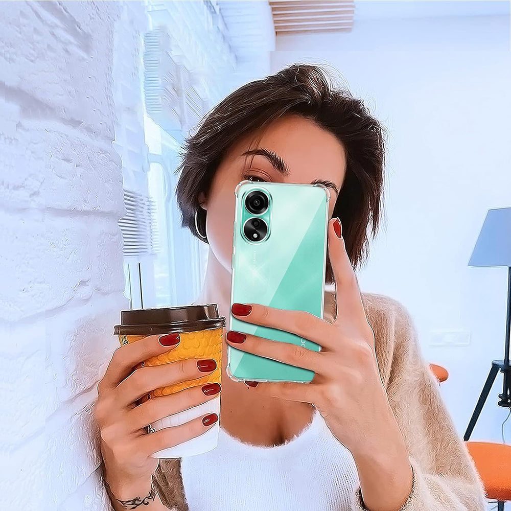 Θήκη για Oppo A58 4G, Techsuit, Ανθεκτική σε Κρούσεις Διαφανής, Διάφανη