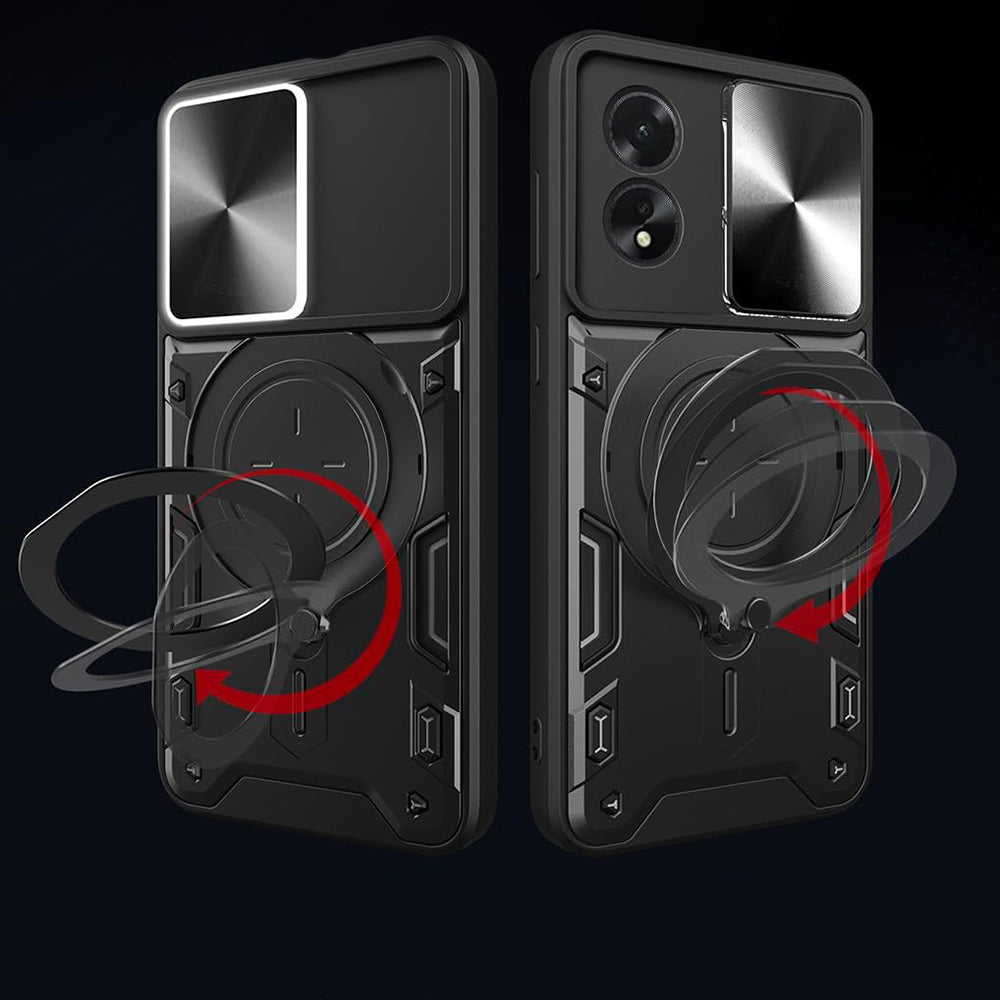 Θήκη για Oppo A60, Techsuit, CamGuard Pro, Ροζ Χρυσό