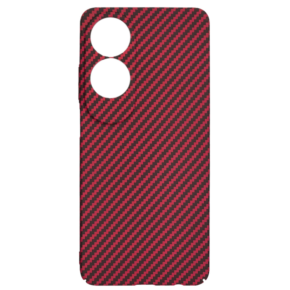 Θήκη για Oppo A60, Techsuit, Carbonite FiberShell, Κόκκινο