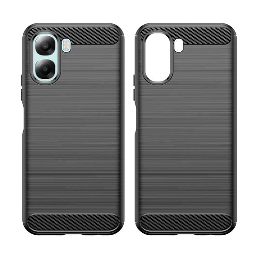 Θήκη για Oppo A6x 4G / A6x, Techsuit, Καρμπόν, Μαύρη