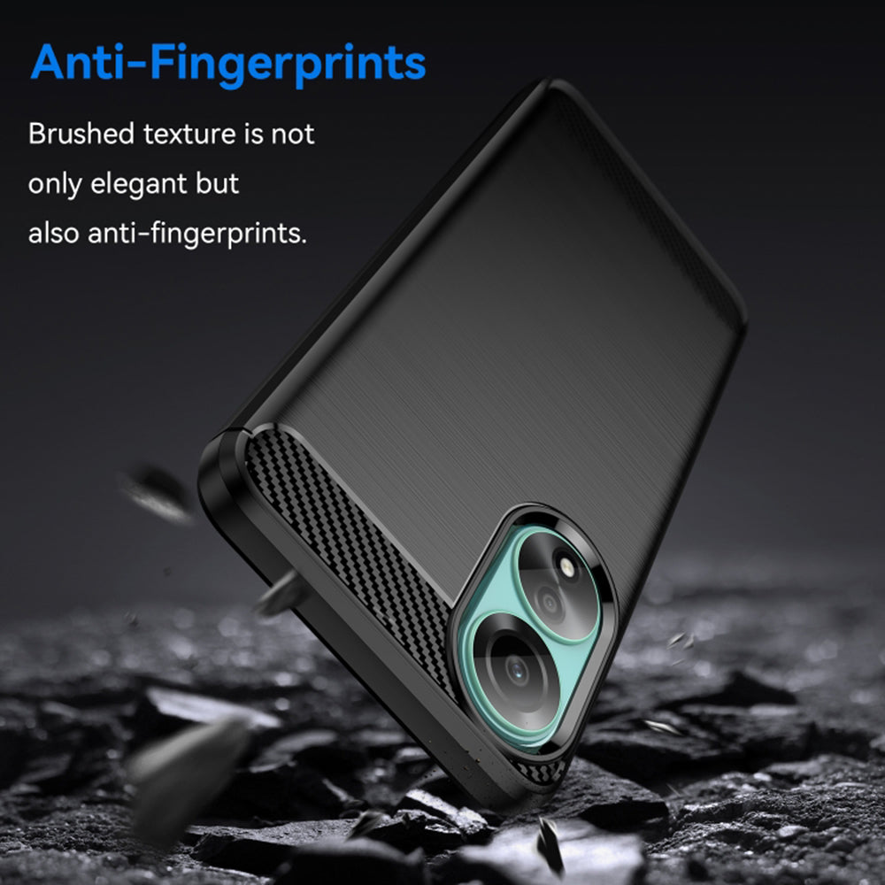 Θήκη για Oppo A78 4G, Techsuit, Carbon, Μαύρο