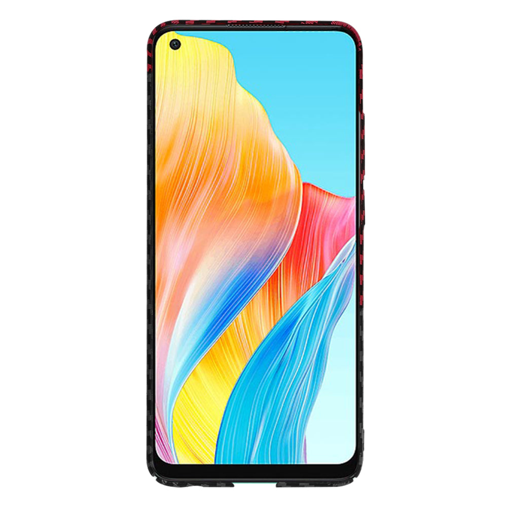 Θήκη για Oppo A78 4G, Techsuit, Carbonite FiberShell, Μαύρο Κόκκινο