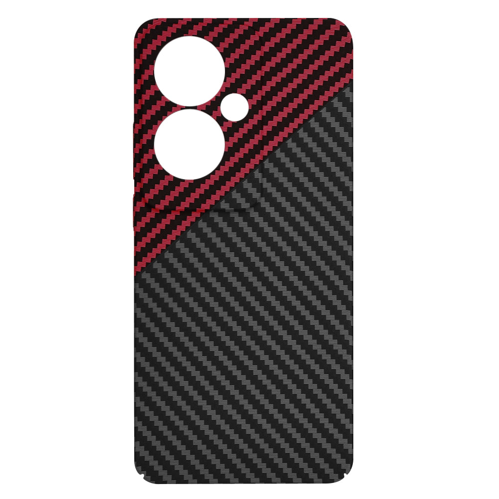 Θήκη για Oppo Reno11 F, Techsuit, Carbonite FiberShell, Μαύρο Κόκκινο