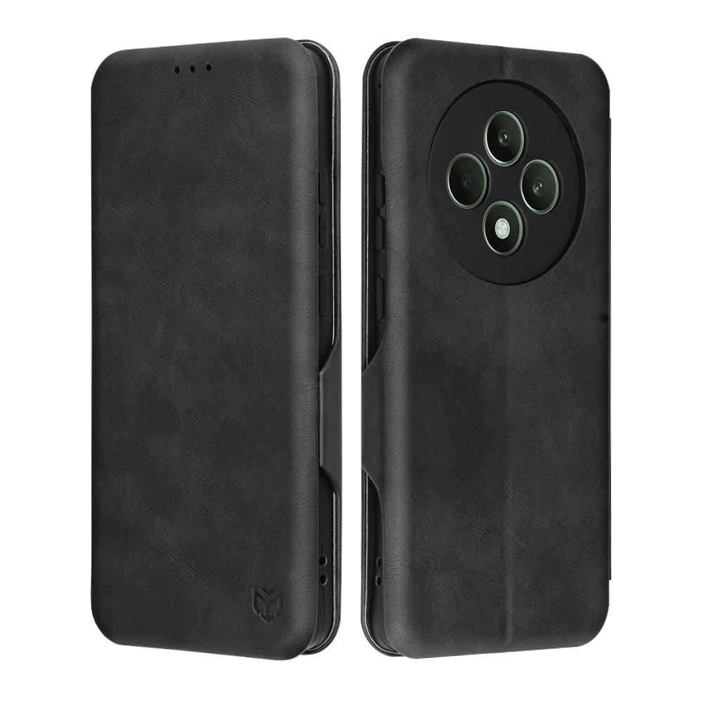 Θήκη για Oppo Reno12 FS 5G / Reno12 FS 4G / Reno12 F 4G / Reno12 F, Techsuit, Safe Wallet Plus, Μαύρη