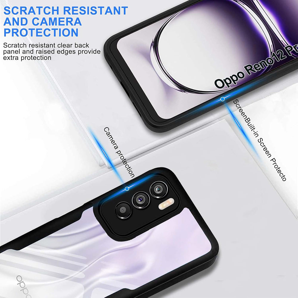 Θήκη για Oppo Reno12 Pro, Techsuit, ColorVerse 360, Μαύρο
