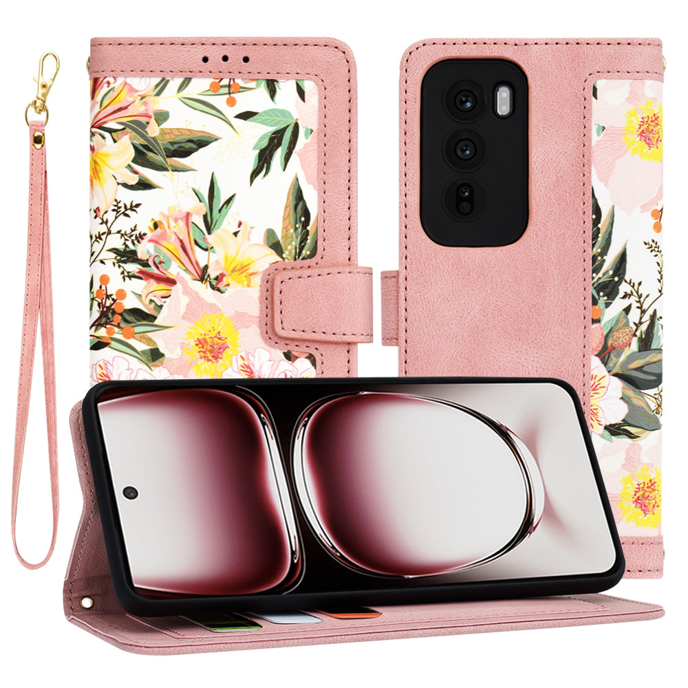 Θήκη για Oppo Reno12 Pro, Techsuit, FlipCraft, Ροζ