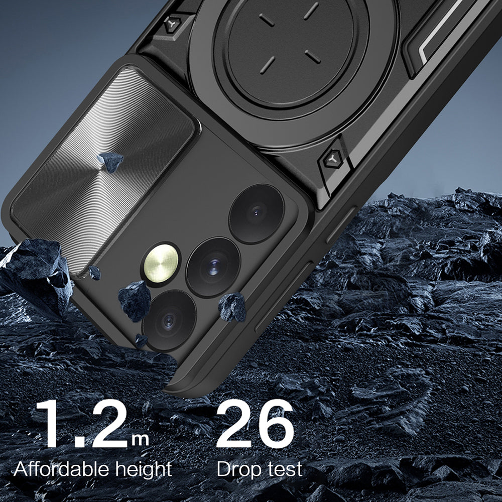 Θήκη για Oppo Reno12, Techsuit, CamGuard Pro, Ροζ Χρυσό