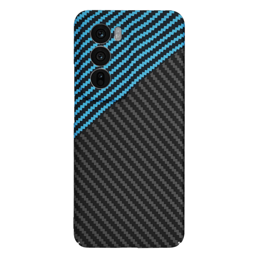 Θήκη για Oppo Reno12, Techsuit, Carbonite FiberShell, Μαύρο Μπλε