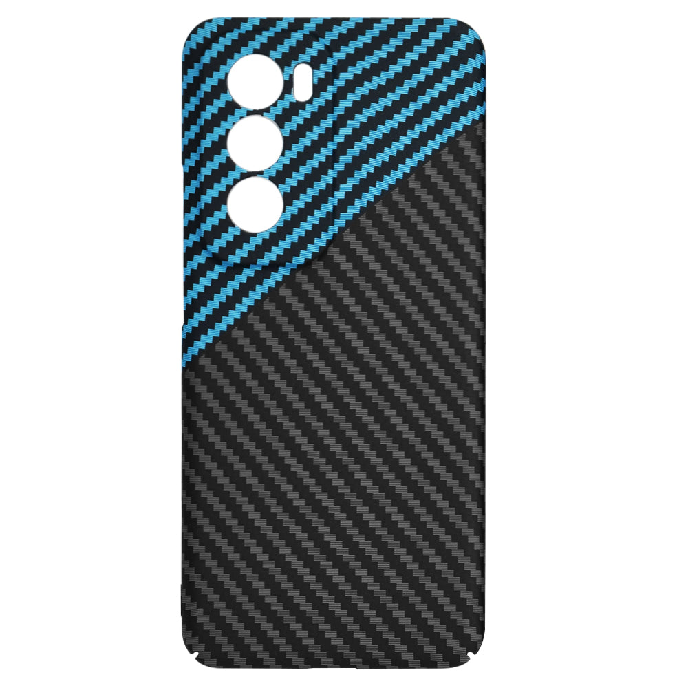 Θήκη για Oppo Reno12, Techsuit, Carbonite FiberShell, Μαύρο Μπλε