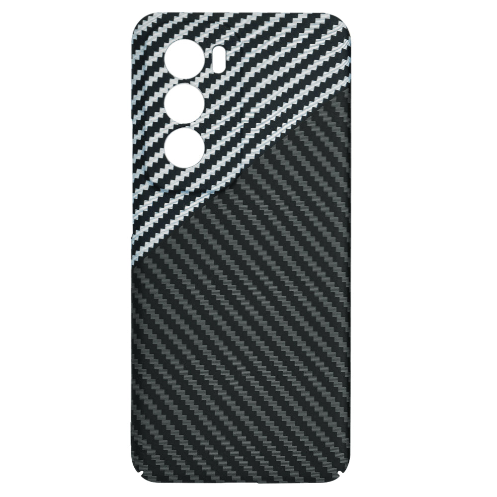 Θήκη για Oppo Reno12, Techsuit, Carbonite FiberShell, Μαύρο Γκρι