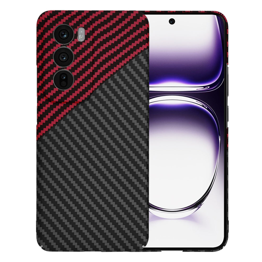 Θήκη για Oppo Reno12, Techsuit, Carbonite FiberShell, Μαύρο Κόκκινο