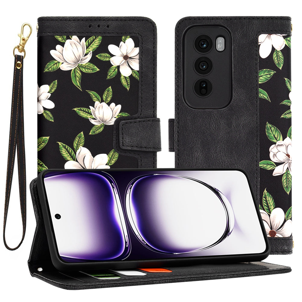 Θήκη για Oppo Reno12, Techsuit, FlipCraft, Μαύρο