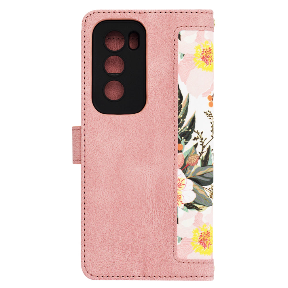 Θήκη για Oppo Reno12, Techsuit, FlipCraft, Ροζ