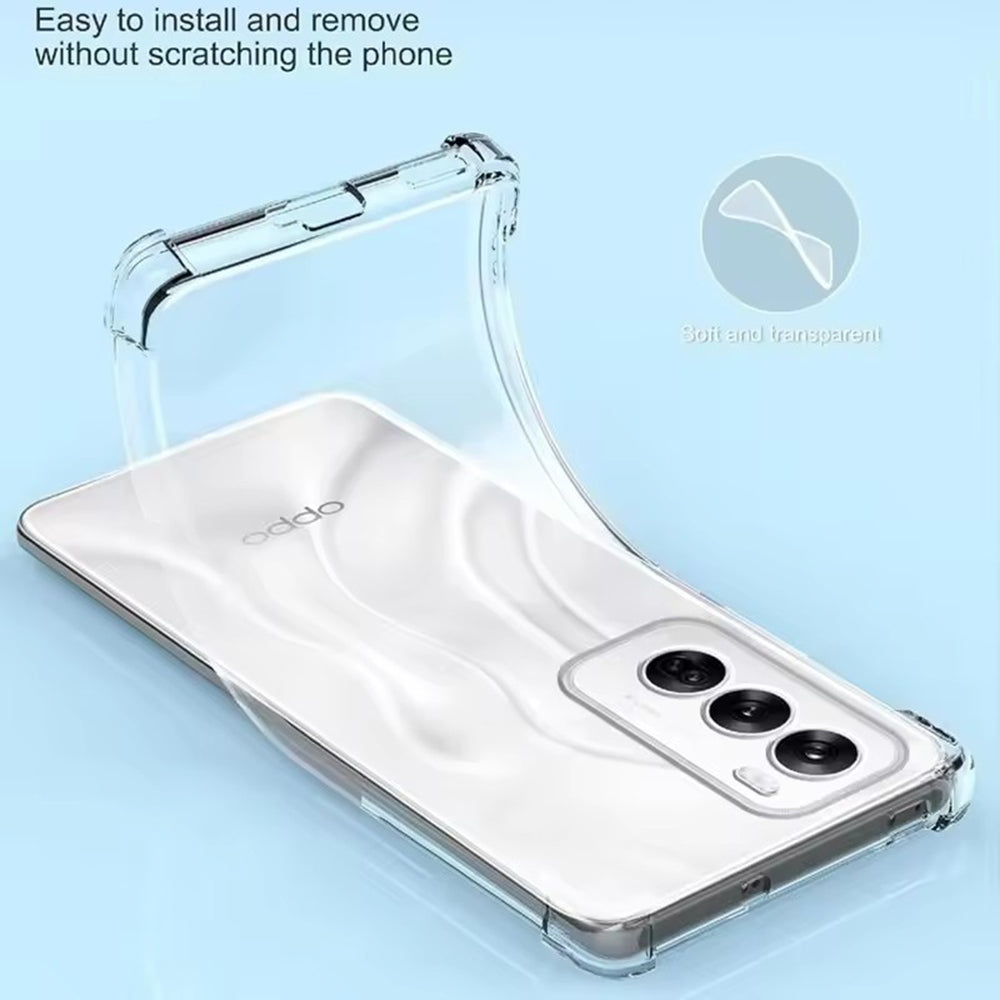 Θήκη για Oppo Reno13 Pro, Techsuit, Ανθεκτική σε Κρούσεις Διαφανής, Διάφανη